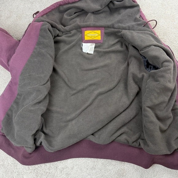 Diamondback Work Wear Men's Purple Fleece Lined Zip Up Hoodie Jacket XL - Picture 8 of 8
